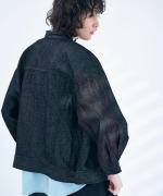 綿麻ライトオンスデニム　シャツジャケット