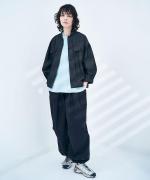 綿麻ライトオンスデニム　シャツジャケット