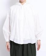 ケミカルレース フードブラウス