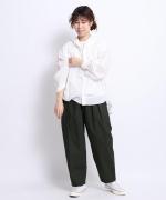 ケミカルレース フードブラウス