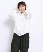 ケミカルレース フードブラウス