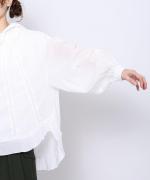 ケミカルレース フードブラウス