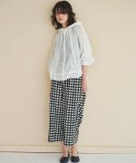 ケミカルレース フードブラウス