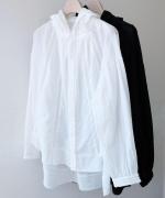 ケミカルレース フードブラウス