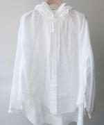 ケミカルレース フードブラウス