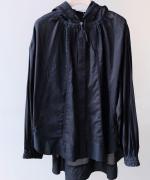 ケミカルレース フードブラウス