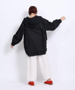 ケミカルレース フードブラウス