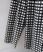 ギンガムチェックプリント　ギャザーパンツ