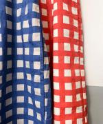 ギンガムチェックプリント　ギャザーパンツ