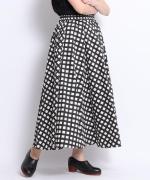 ギンガムチェックプリント　スカート
