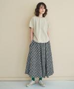 ギンガムチェックプリント　スカート
