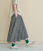 ギンガムチェックプリント　スカート