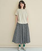 ギンガムチェックプリント　スカート