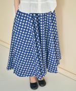 ギンガムチェックプリント　スカート