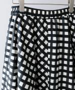 ギンガムチェックプリント　スカート