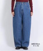 ピュアデニム　バギーパンツ