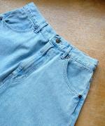 ピュアデニム　バギーパンツ