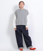 ピュアデニム　バギーパンツ