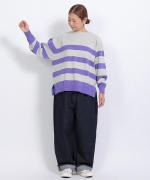 ピュアデニム　バギーパンツ