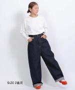 ピュアデニム　バギーパンツ