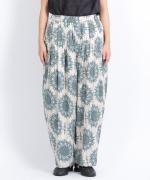 カットジャガードプリント　ピンタックパンツ