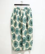 カットジャガードプリント　ピンタックパンツ