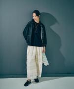 メッシュチェック　パイピングパンツ