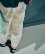 メッシュチェック　パイピングパンツ