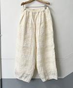 メッシュチェック　パイピングパンツ