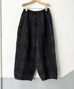 メッシュチェック　パイピングパンツ