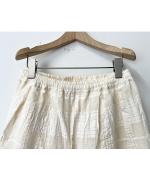 メッシュチェック　パイピングパンツ