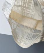 メッシュチェック　パイピングパンツ