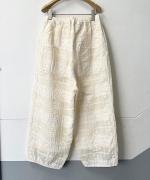 メッシュチェック　パイピングパンツ