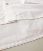 ライトポプリン&コットンビッグメッシュ　ポケットブラウス