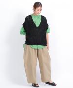 ヴィンテージ馬布　バレルレッグパンツ