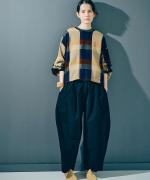 ヴィンテージ馬布　バレルレッグパンツ