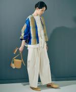 ヴィンテージ馬布　バレルレッグパンツ