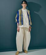 ヴィンテージ馬布　バレルレッグパンツ