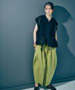 ヴィンテージ馬布　バレルレッグパンツ