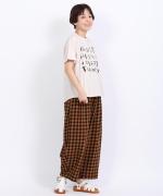 メッシュギンガムチェック　パンツ