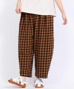 メッシュギンガムチェック　パンツ