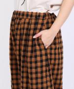 メッシュギンガムチェック　パンツ