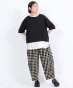 メッシュギンガムチェック　パンツ