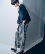 メッシュギンガムチェック　パンツ