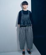 メッシュギンガムチェック　パンツ