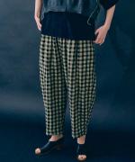 メッシュギンガムチェック　パンツ