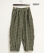 メッシュギンガムチェック　パンツ