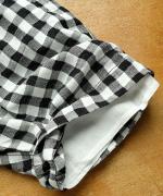 メッシュギンガムチェック　パンツ