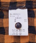 メッシュギンガムチェック　ブラウス