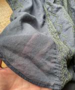 コットンガーゼクロスステッチ刺繍 ブラウス